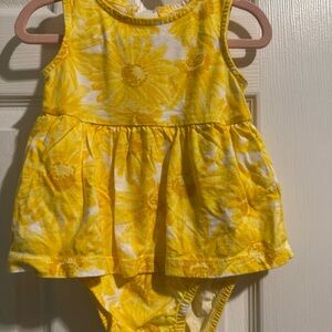 Carter's Yellow Floral Diaper Cover Set